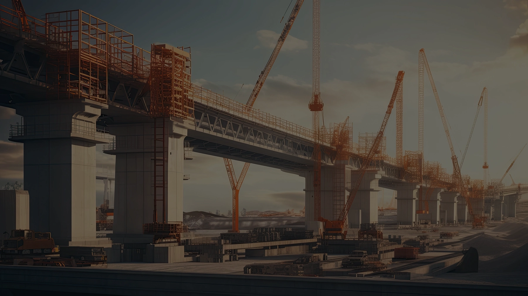 Bridge Being Built Image