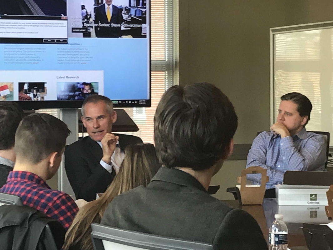 UNC Kenan-Flagler Business School Dean Douglas Shackelford Shares Lunch ...