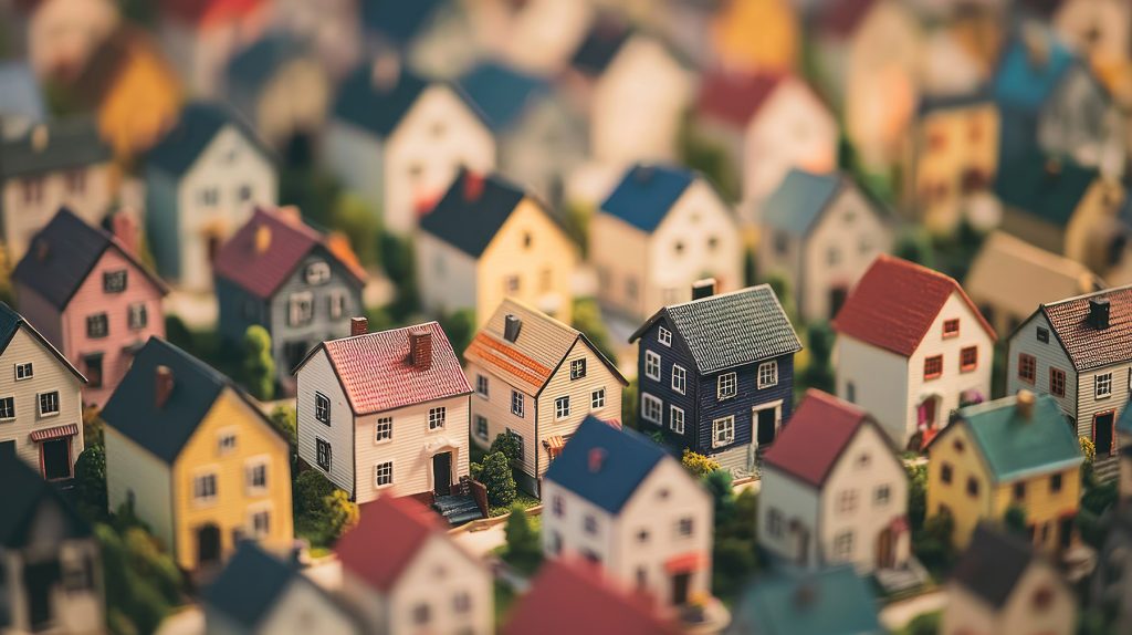 Model of homes in a neighborhood
