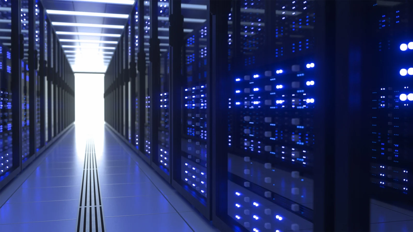 AI data center server racks